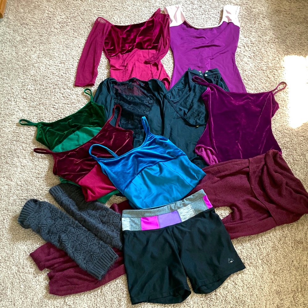 Gorgeous leotard and warmup bundle